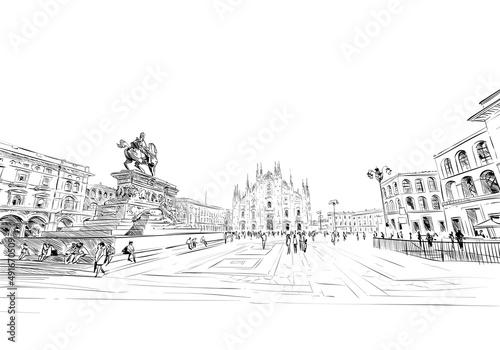 Piazza del Duomo Fototapet