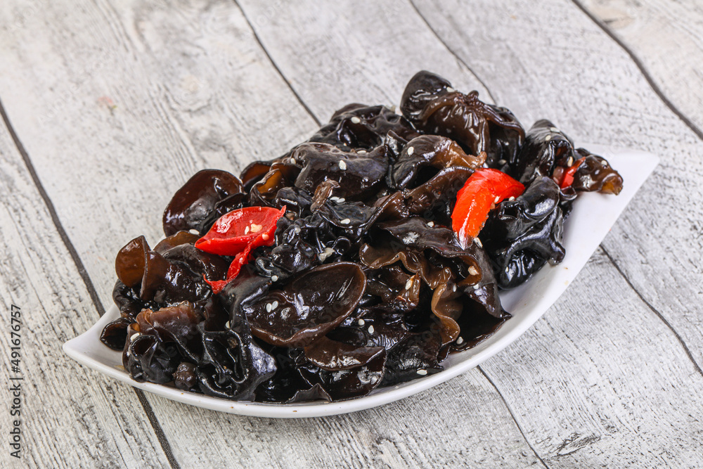 Pickled asian jelly ear fungus mushroom Pickled asian jelly ear fungus mushroom