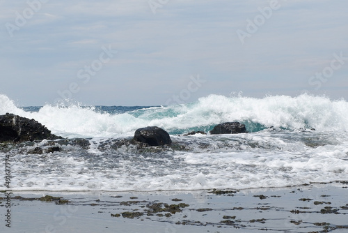Exotic waves rushing towards the rocky coast (part 2)