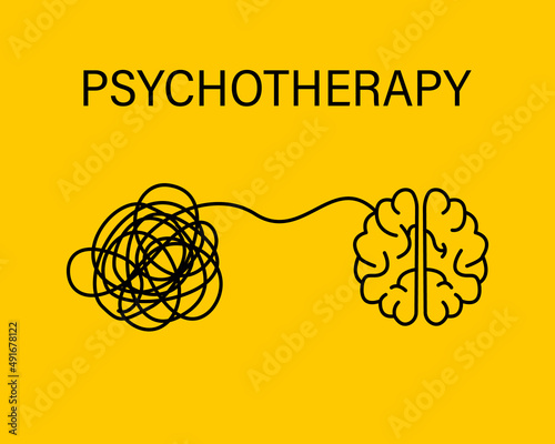 Psychotherapy. mental health. Relief from depression and stress. Psychological help, support.