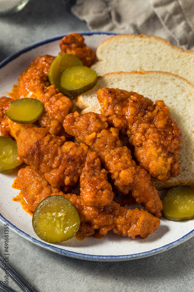 Homemade Spicy Nashville Hot Chicken Fingers Homemade Spicy Nashville Hot Chicken Fingers