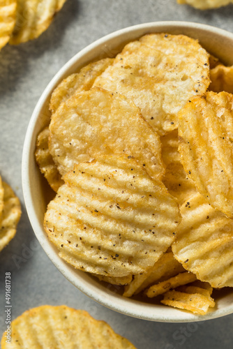 Salt and Pepper Crinkle Potato Chips