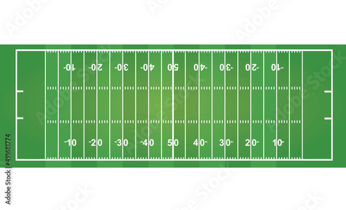 American football field. vector illustration 
