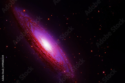 Fototapeta Naklejka Na Ścianę i Meble -  A beautiful galaxy in deep space. Elements of this image furnished by NASA