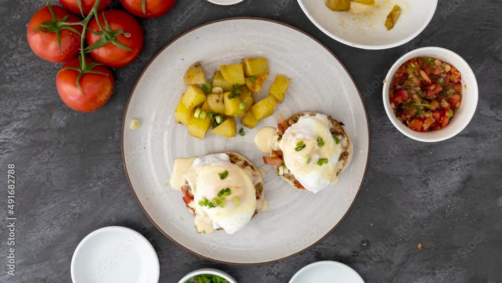 Stop Motion Animation of Making Eggs Benedict Stop Motion Animation of Making Eggs Benedict