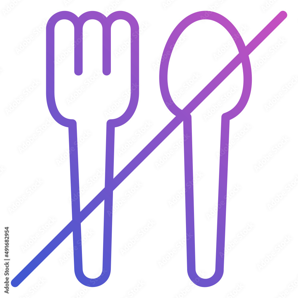 Fasting line gradient icon. Can be used for digital product, presentation, print design and more. Fasting line gradient icon. Can be used for digital product, presentation, print design and more.