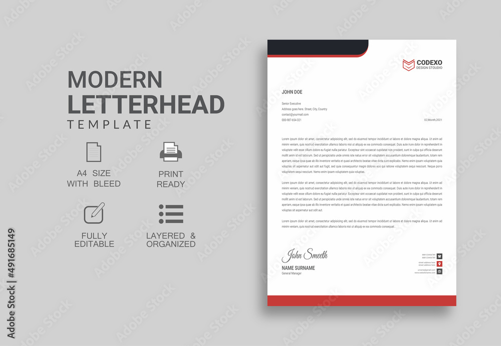 Fototapeta premium Letterhead