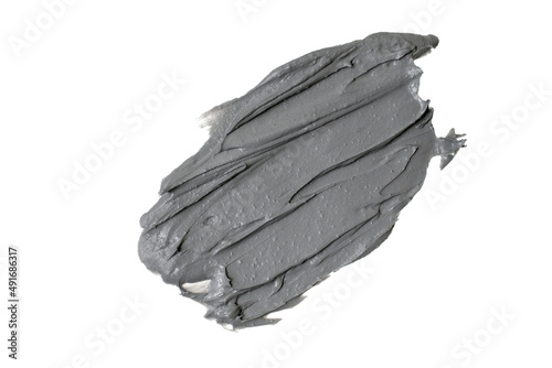Smear nature clay mud face mask for skin smear texture background. spa and skin care concept