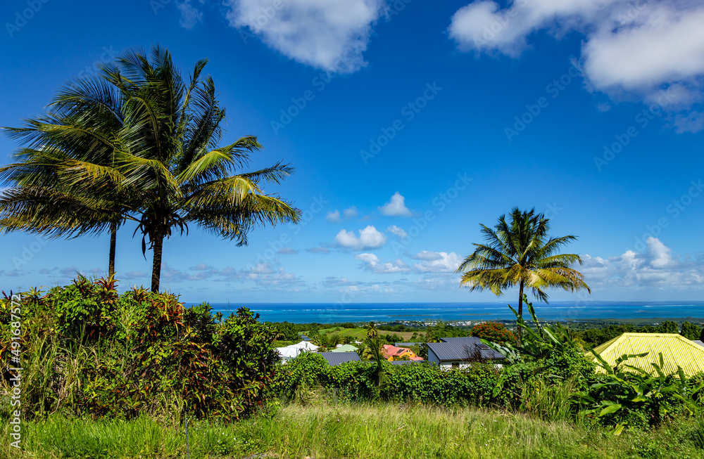 North coast of Basse-Terre, Guadeloupe, Lesser Antilles, Caribbean.