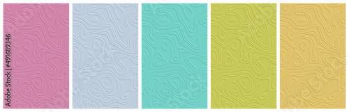Abstract plain background set with colored swirls and stripes - five 10:16 images ( Size each: 2000 x 3200 ) - e.g. for book and ebook cover design or advertising