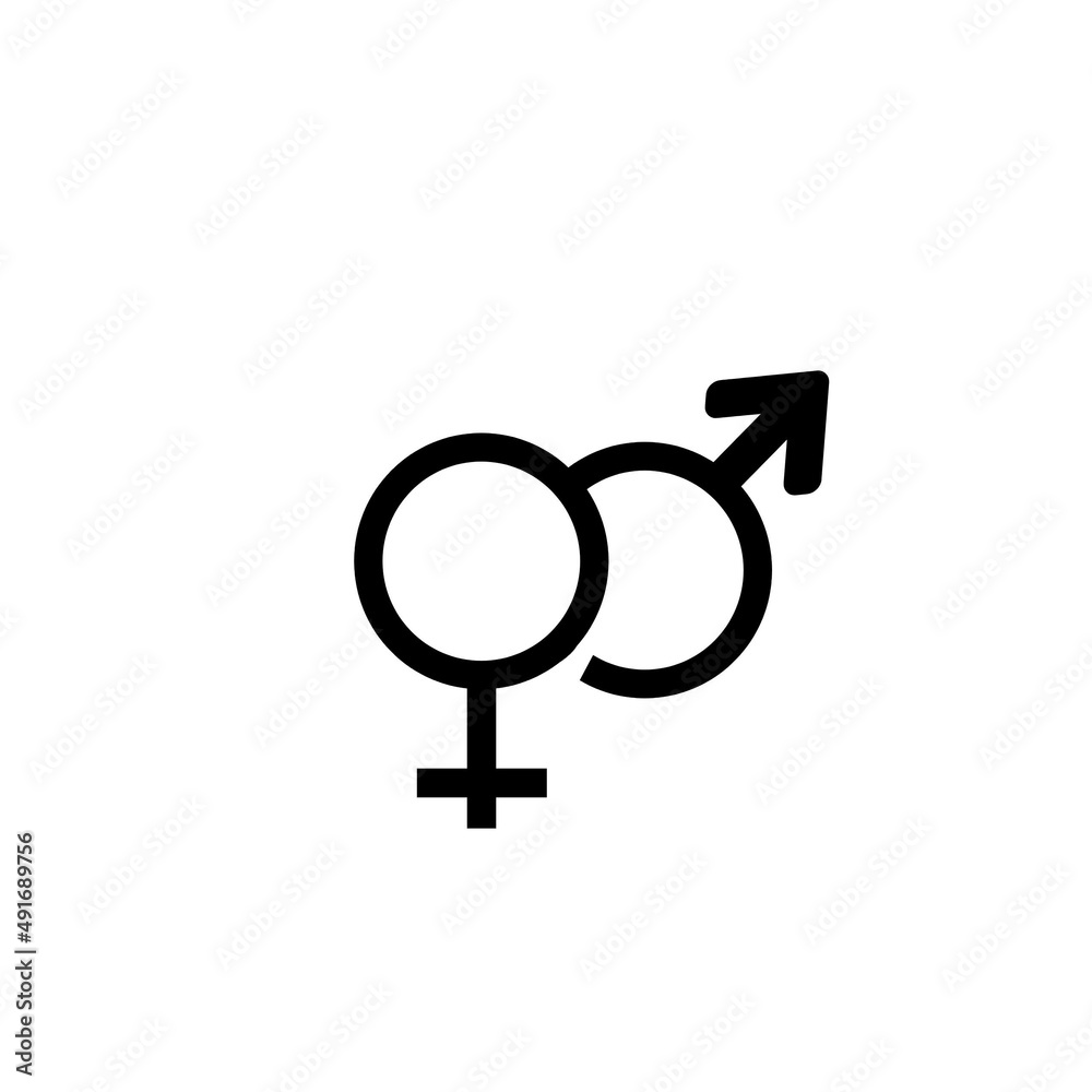 Icon logo design men women wc toilet symbol - obrazy, fototapety, plakaty 
