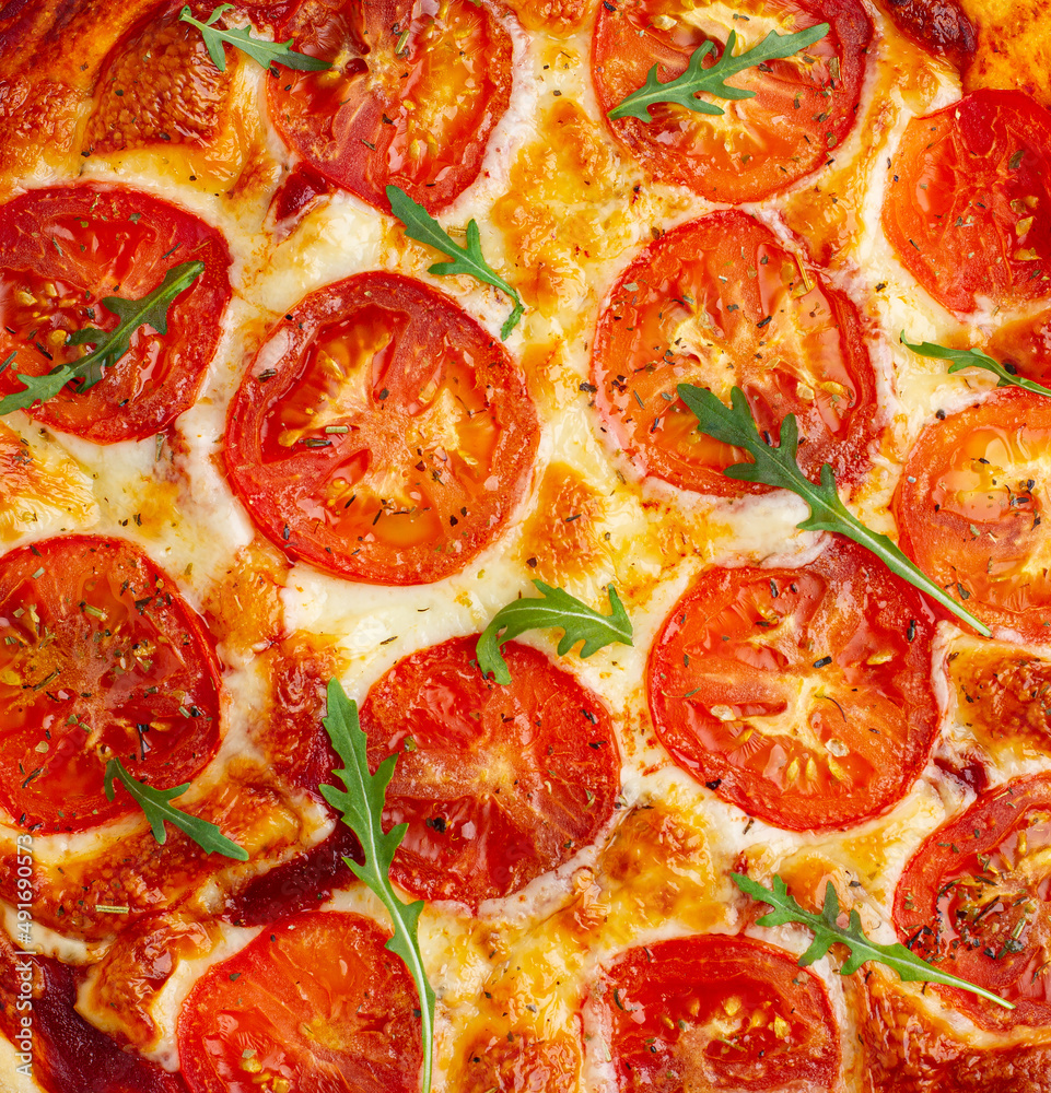 Background texture pizza margarita Background texture pizza margarita