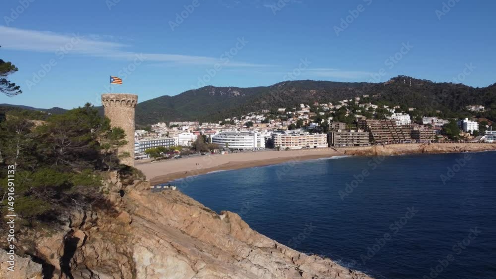 Old town on seashore in sunny day Old town on seashore in sunny day