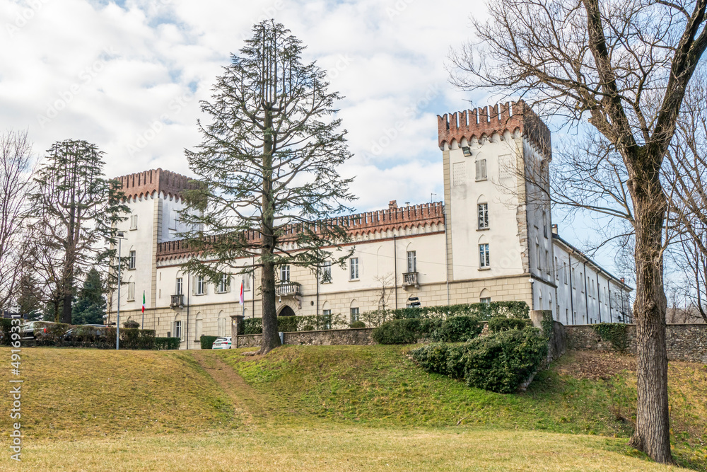The modern castle of Castiglione Olona