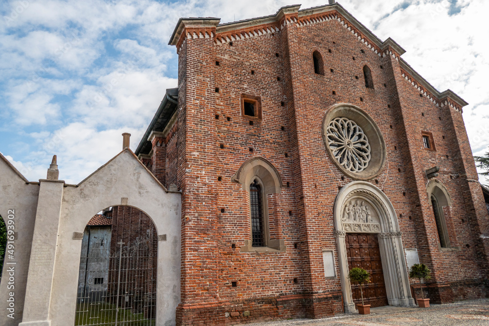 The beautiful  Collegiate Church of Castiglione Olona