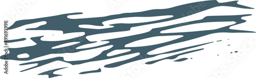 Grunge ink brush stroke, textured border