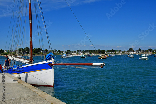 Arzon, France - june 6 2021 : landscape of Port Navalo photo