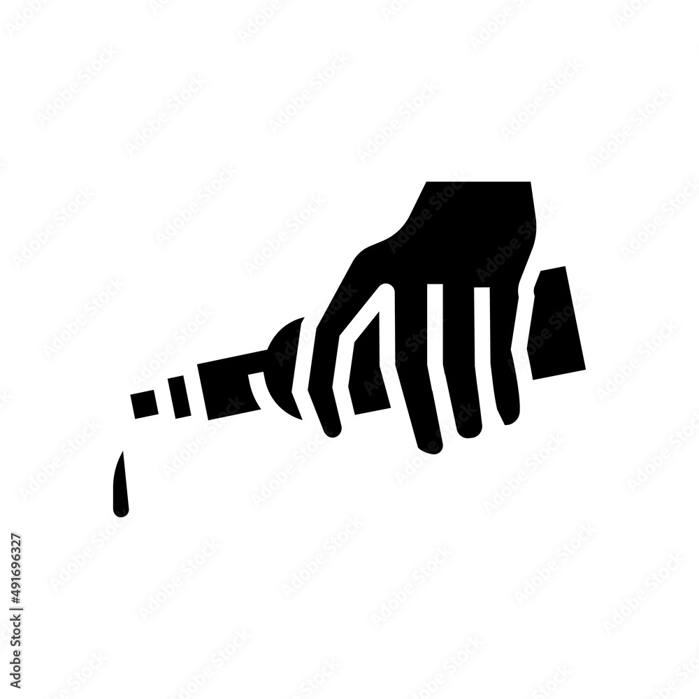olive oil add glyph icon vector. olive oil add sign. isolated contour symbol black illustration olive oil add glyph icon vector. olive oil add sign. isolated contour symbol black illustration