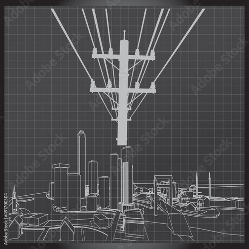 Electricity poles and structures