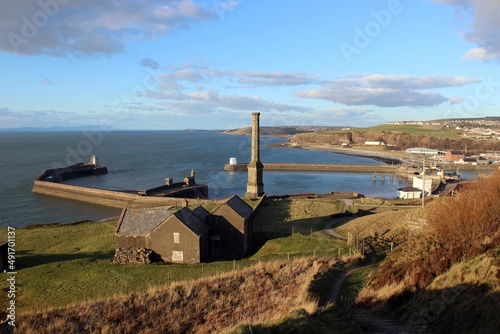 Candlestick Chimney, Former Wellington Pit, Whitehaven, Cumberland.