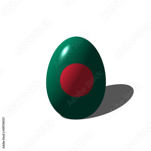 green ball with flag