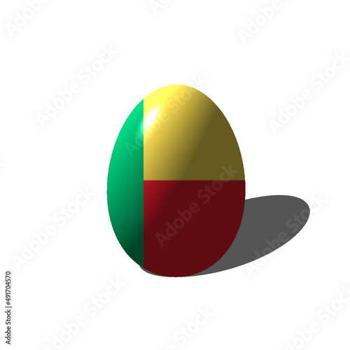 easter egg on white