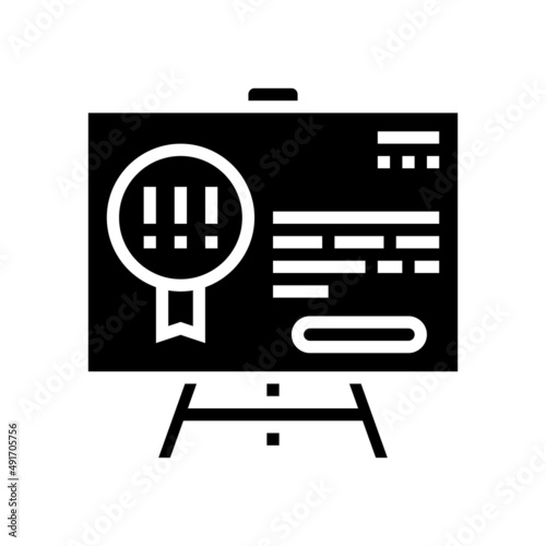 rule company glyph icon vector. rule company sign. isolated contour symbol black illustration