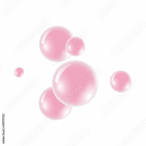 Bubble gum flavored chewing gum illustration on white background. Stock vector
