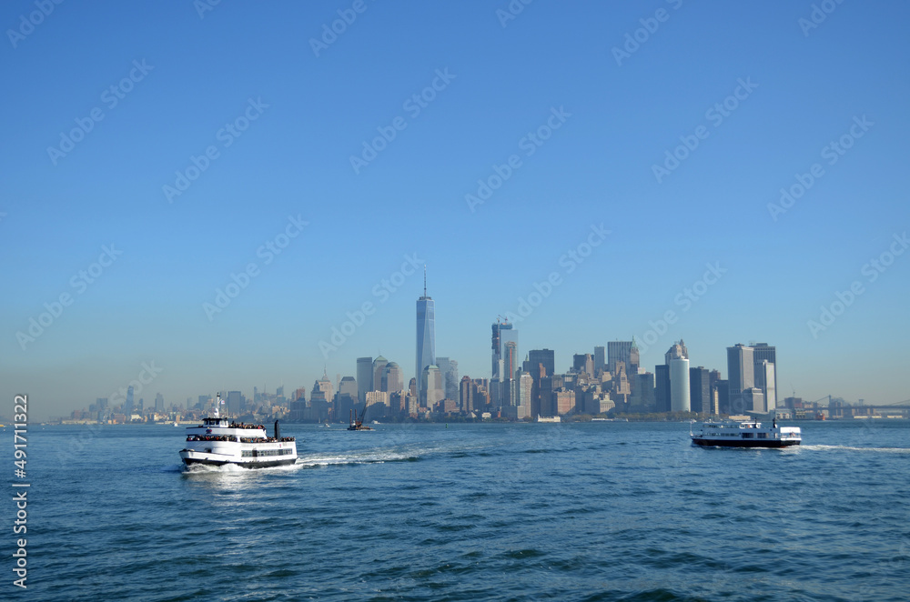 New York, Skyline et ferrys