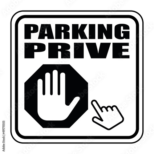 Logo parking privé.