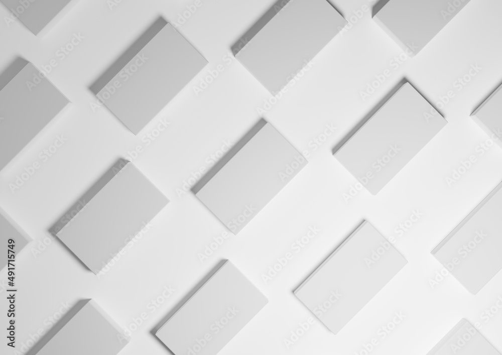White, light gray, black and white, 3D render minimal, simple, modern top view flat lay product display from above background with repetitive square stands in a pattern White, light gray, black and white, 3D render minimal, simple, modern top view flat lay product display from above background with repetitive square stands in a pattern