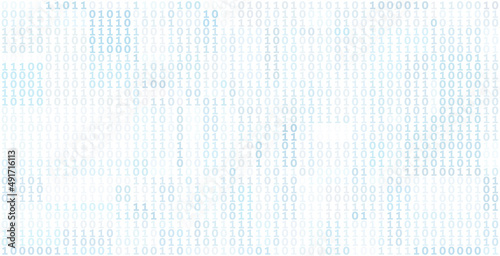 Simple binary background with bluish grey ones and zeros