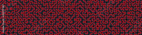 Abstract Geometric Pattern generative computational art illustration