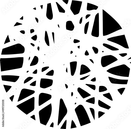 Decorative circle sketch scribble 