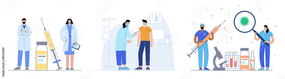 Global vaccination concept Global vaccination concept
