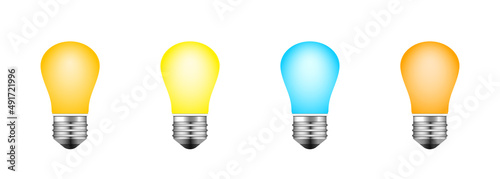 Tablou pe pânză Light bulbs
