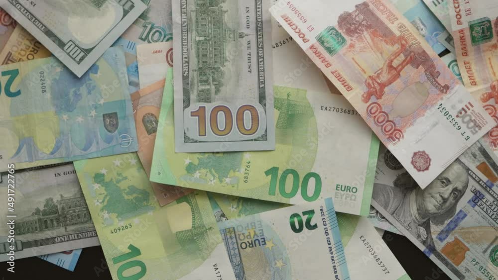 euro, dollar, rubles banknotes lying on black Ukraine russia usa flag, concept. economics after Ukrainian Russian war conflict, money financial problems, savings, fundings global sanction euro, dollar, rubles banknotes lying on black Ukraine russia usa flag, concept. economics after Ukrainian Russian war conflict, money financial problems, savings, fundings global sanction
