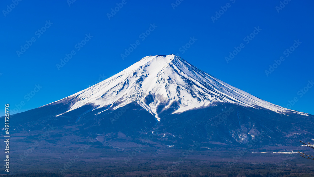 富士山　冬景