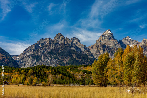 "Teton National Park In The Fall"