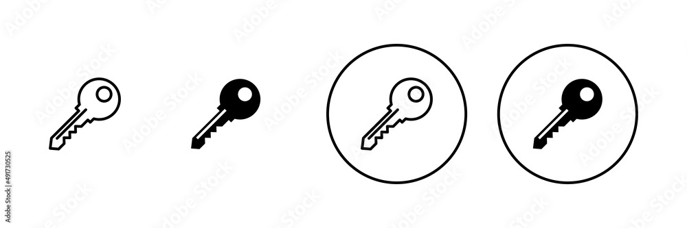 Key icons set. Key sign and symbol. Key icons set. Key sign and symbol.