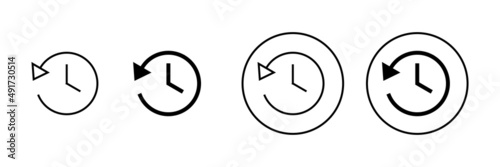 Free Download History icons set. recent event history sign and symbol - GFXLoad