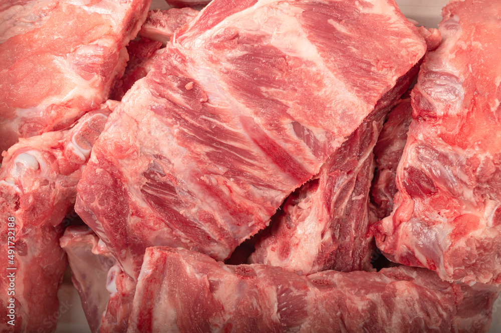 Raw pork chops Raw pork chops