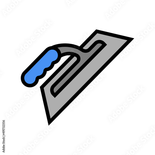 trowel tool color icon vector. trowel tool sign. isolated symbol illustration