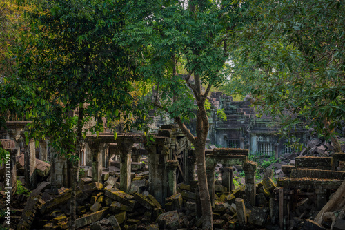 Obraz na płótnie Cambodia Temple Ruins w salonie