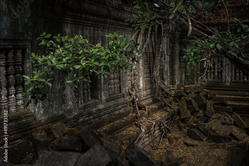 Obraz na płótnie Cambodia Temple Ruins w salonie
