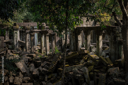 Obraz na płótnie Cambodia Temple Ruins w salonie