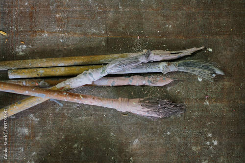 pinceles artesanales en la fabricacion de talavera mexicana, hechos a mano natural 