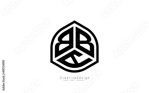 BBA letter logo design template vector