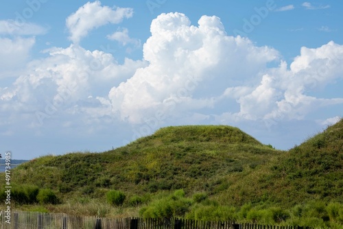 Wallpaper Mural clouds and beach dunes Torontodigital.ca