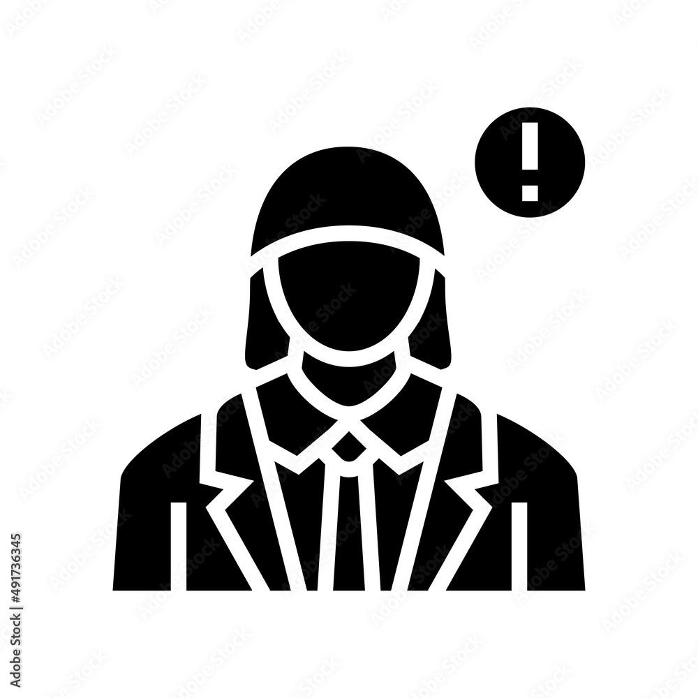 white-collar crime glyph icon vector. white-collar crime sign. isolated contour symbol black illustration